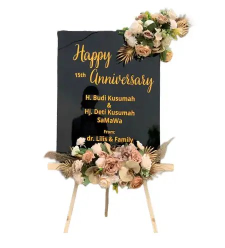 Papan Bunga Akrilik Asem